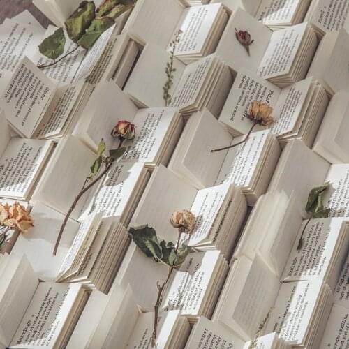 100Pcs/Lot Dictionary Library Series Material Paper Junk Journal Planner Scrapbooking Vintage Decorative DIY Craft Paper