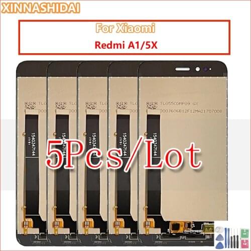 5 Pcs New LCD Display For Xiaomi Mi A1 MiA1 MA1 5X M5X Mi5x LCD Display Touch Screen Digitizer Assembly Replacement