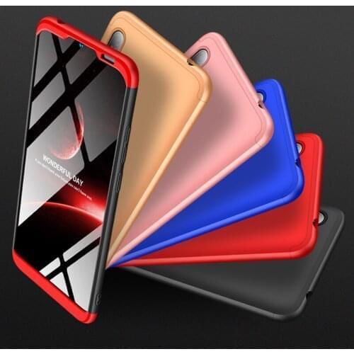 50pcs/lot 3 in 1 Hard PC Phone Back Cover For Huawei Y6 Prime Y7 Pro P Smart 2019 Honor 10 Lite 8X V20 360 Full Protector Case