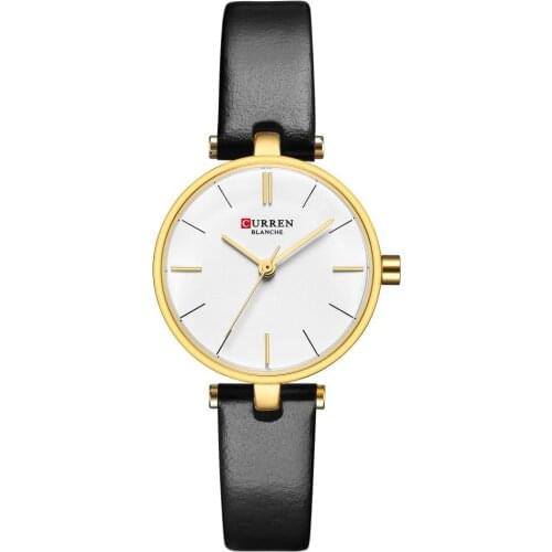 Top Brand CURREN Womens Watches Fashion Leather WristWatches Vintage Ladies Watch Clock Mujer Bayan Kol Saati Montre Feminino