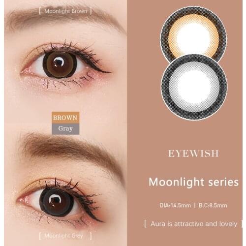 2pcs moonlight Series Colored Contact Lenses Eye Natural Contact Lenses Color Contact Lens for lentes de contacto Prescription
