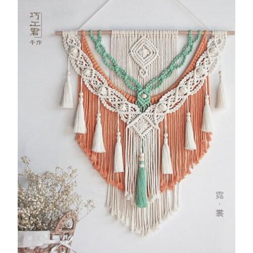 Hand-woven Tapestry Tassel Tapestry Bedside Sofa Background Wall Decoration Bohemian Wall Hanging Gothic Decor