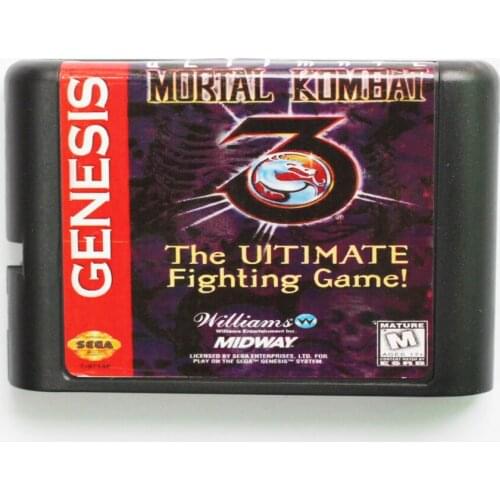 Hottest Mortal Kombat 3 The Ultimate Fighting Game NTSC-USA 16 bit MD Game Card For Sega Mega Drive For Genesis