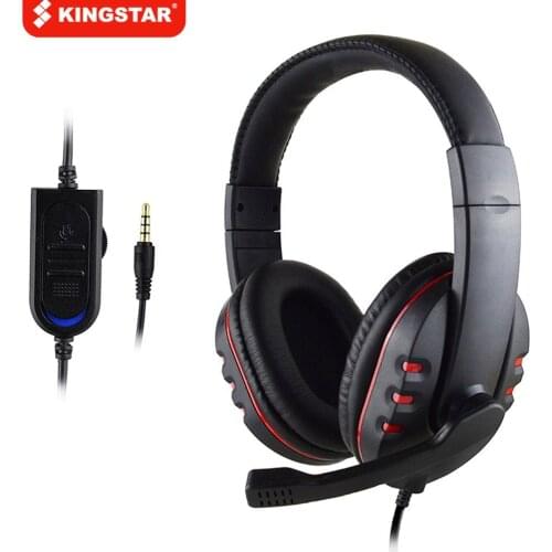 KINGSTAR Stereo Led Light Gaming headphones For PS4 PS5 Fifa 21 Xbox Laptop PC Gamer headsets Noise Reducetion Headset Mic