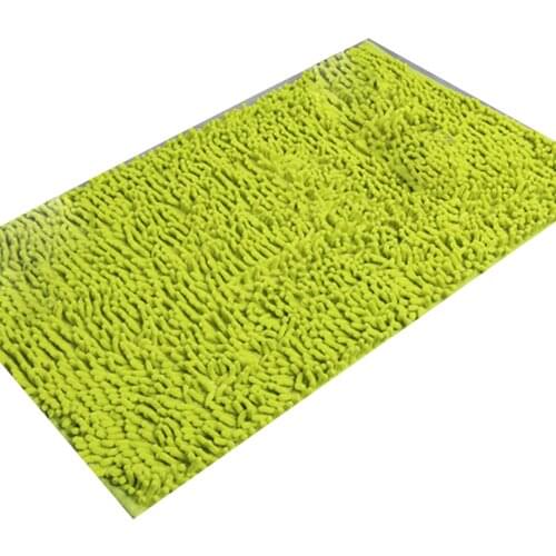 Chenille Bath Mat Soft Shaggy and Comfortable Super Absorbent and Thick Non-Slip Machine Washable for Bathroom DO