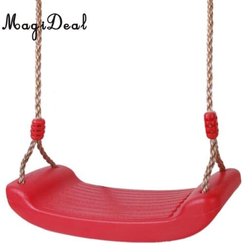 MagiDeal Outdoor Swing Set Seat with Rope for Garden Playground Park Picnic Accessory Adult Kids Children Outdoor Toy