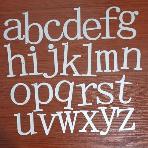 Metal Cutting Dies 6-10cm/2.4-4inches Lower case letters Set 2021 Crafts Stencil For DIY Scrapbooking Paper Cards Embossing Die