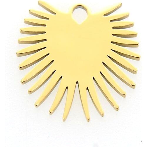 Miasol 2 Pcs Gold Color Plating Cast 316L Stainless Steel Plain Owl Charms Pendants Pendulum For Diy Bracelets Jewelry Making