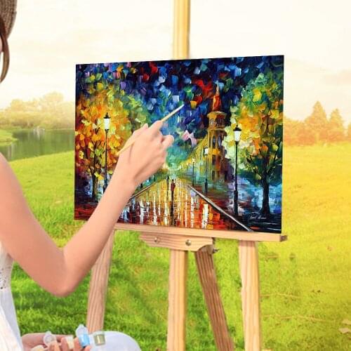 Gold Winter DIY Paint By Numbers Package Oil Paints 50*70 Paiting By Numbers Home Decor Crafts Adults Wall Art Drawing