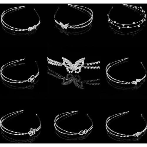 New Wedding Crown Bridal Jewelry Headdress Childrens Crystal Rhinestone Hair Accessories Accessories Ladies Gift Jewelry