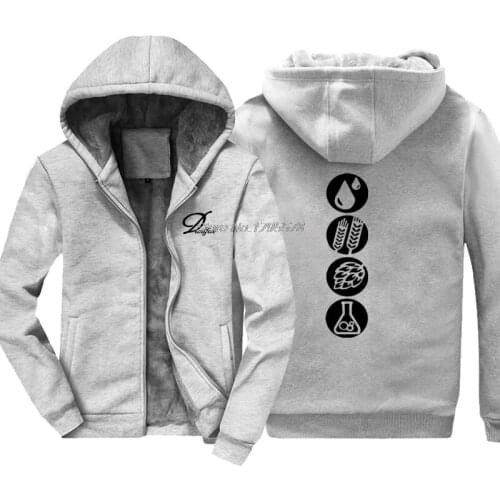 New Funny Sweatshirt Men Cotton Craft Beer Ingredients Hoodie Men Thicken Sweatshirt Hip Hop Jackets Tops Harajuku Streetwear