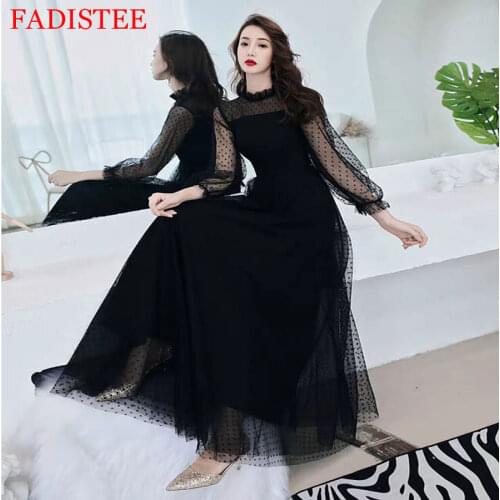 New Style Evening Dresses Vestido De Festa Robe De Soiree платье вечернее платье Lace Long Sleeves Prom Dress