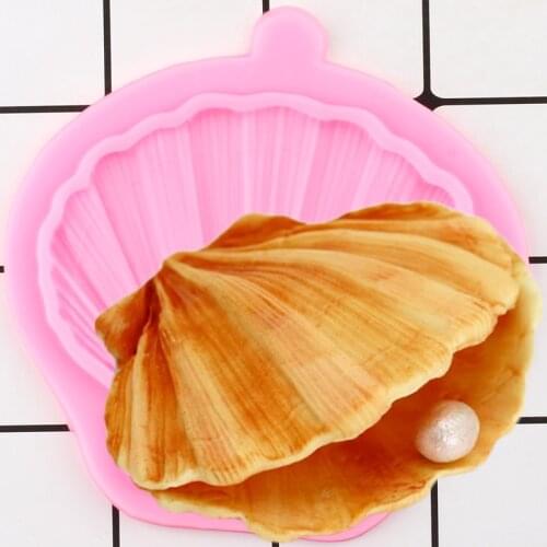 Clamshell Cupcake Topper Silicone Mold Party Cake Border Fondant Cake Decorating Tools Candy Resin Clay Chocolate Gumpaste Molds