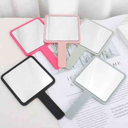 Handhold Makeup Mirror Portable Square Vanity Mirror Cosmetic Hand MINI Mirror Ladies Makeup Mirrors