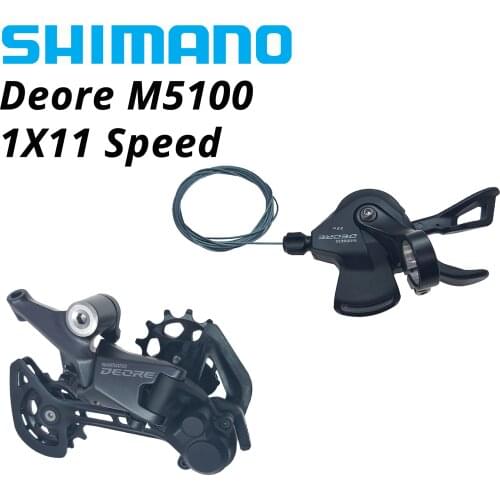 SHIMANO DEORE M5100 SL-M5100 SHIFT LEVER Right RD-M5100 REAR DERAILLEUR MTB 11s 11-SPEED pair group 11V 51T
