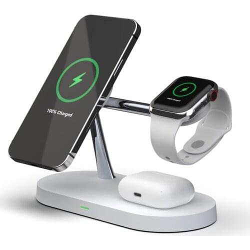 Modern led table lamp for iPhone 12 11 Pro Samsung S21 S20 S9 bedroom Wireless Charger cell phone bedside lamp desk Night light