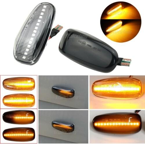 LED Side Marker Turn Signal light Repeater Lamps For Mercedes Benz CLK 320 430 500 55AMG W C A 208 214 SLK 230 R170 R171 R129