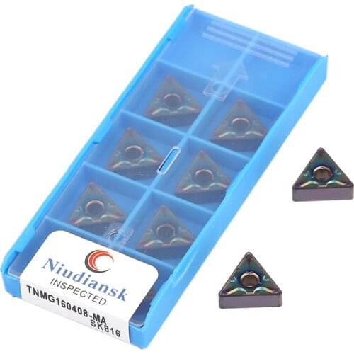 TNMG160408-MS SK816 Hardened Steel Cutter TNMG160404-MA TNMG160408-MA SK816 External Turning Tool Carbide Inserts CNC Lathe Tool