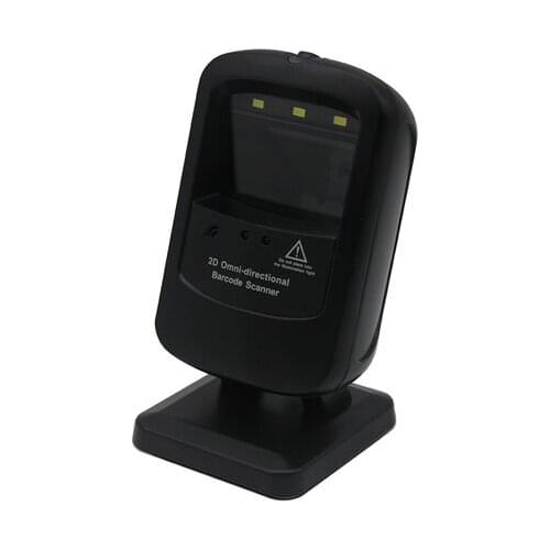 Omnidirectional CMOS 2D barcode reader with steady stand QR scanner support read color code from device display