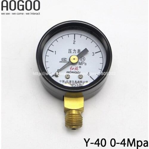 Y-40 0-4Mpa Ordinary Pressure Gauge Dial Diameter:40mm