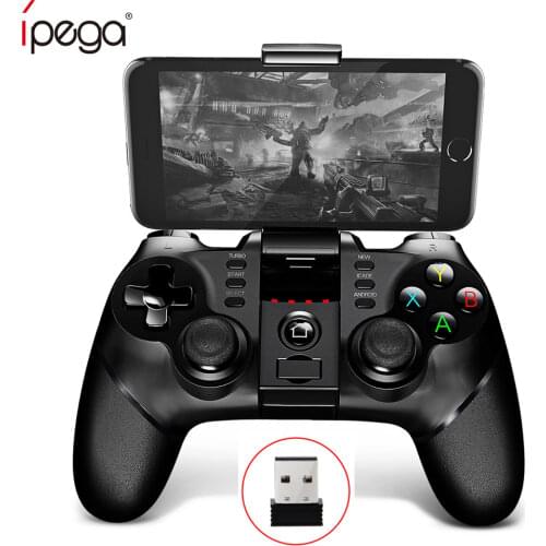 ZOMTOPIpega 9076 PG-9077 Bluetooth Gamepad Game Pad Controller Mobile Trigger Joystick for Android Cell Smart Phone PC Hand Free