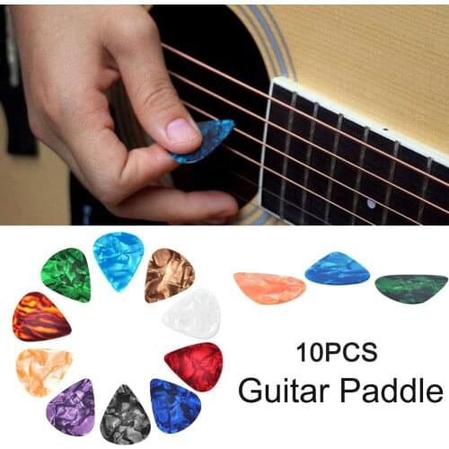 10pcs Guitar Picks Plectrum Celluloid Acoustic Electric Smooth Guitar Pick Bass Acoustic Guitar Musical Instrument Accessories