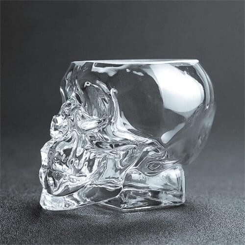 350ml Shot Glass Cocktail Beer Skull Glass Whiskey Skull Glass beer stein shot wine glass Head Bar Tool