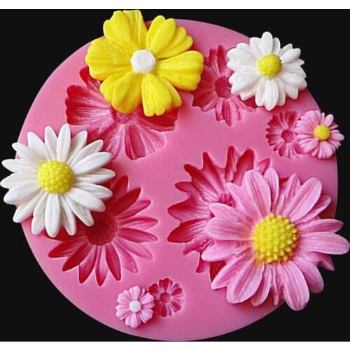 3D Flower Silicone Molds Fondant Craft Cake Candy Chocolate Sugarcraft Ice Pastry Baking Tool Mould Soap Mold Cake Decorator