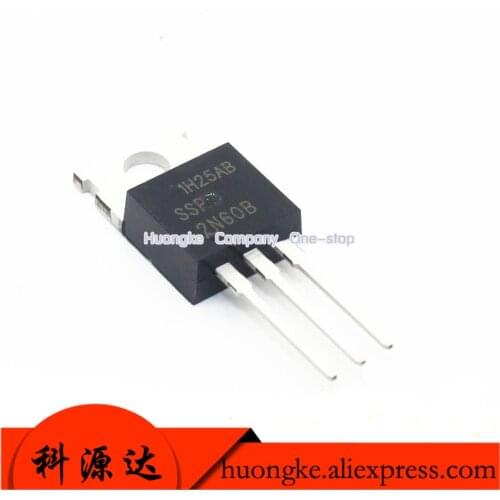 10PCS/LOT SSP2N60B 2N60B TO-220 2A/600V