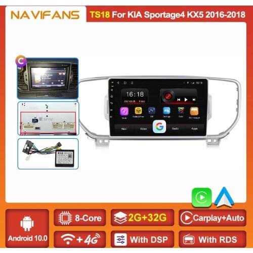 Android 11 RDS For KIA Sportage KX5 2016 - 2018 With DSP Car Radio Stereo Multimedia DVD Player 2din Navigation System Audio GPS