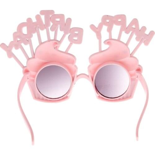 Glitter Happy Birthday Ice Glasses Evening Glasses Accessories