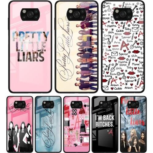 Pretty Little Liars for Xiaomi Poco X3 NFC F3 M2 F3 F2 X2 X3 Pro Redmi Note 8 9 10 Pro 8T 9T 9S Tempered Glass Phone Case Coque