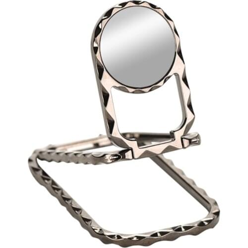 Cell Phone Ring Holder Finger Kickstand 360° Foldable Swivel Phone Desk Stand Metal Back Ring Grip for All Smart Phones