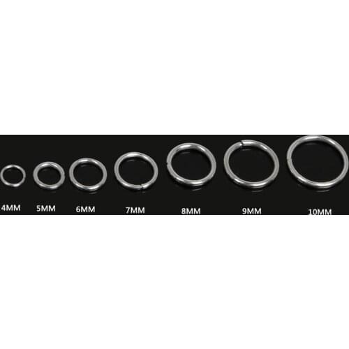 1 Pack 7 Sizes Round Stainless Steel Jump Rings For Diy Jewelry Making Necklace Bracelet Earring Finding Accessories Wholesale