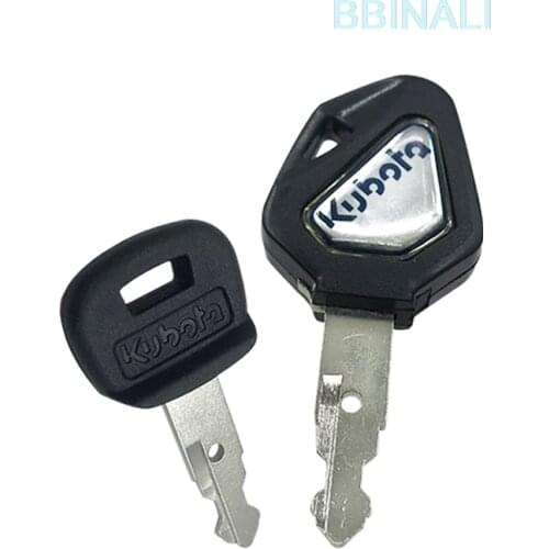 For KUBOTA 15 30 135 155 161 163 excavator key side door fuel tank cap ignition key excavator accessories