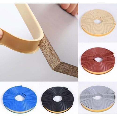 1 M Self-adhesive U-Shaped Edge Strip Banding Tape Home Furniture Wood Board Cabinet Table Chair Protector Cover TPE Seal Strips