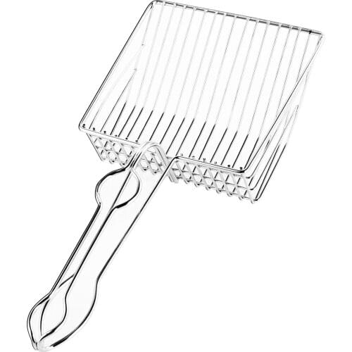 Electroplating Cat Litter Shovel Cat Holder Pet Poop Scoop Cat Shovel Metal Scoop Care Tools Pet Cleaning Supplies Cleaner