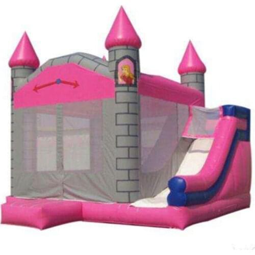 PVC customized inflatable slide combo/inflatable bounce house indoor playground
