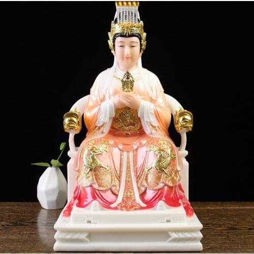 Wholesale Buddhism figure Goddess Matsu MAZU Guan YIN God buddha Asia HOME protection Propitious Prosperity FENG SHUI statue