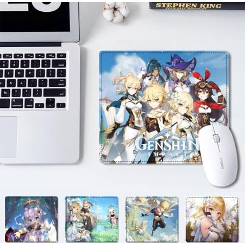 Wholesale Genshin Impact Mouse Mat mouse non-slip pad player pad small size rubber Gaming mouse Pad office Desk Mat