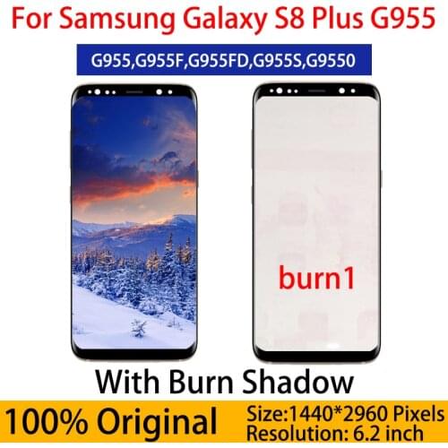 S8Plus LCD With Frame For SAMSUNG Galaxy S8+ SM-G9550 G955FD Display S8 Plus G955 G955F LCD and Touch Screen Digitizer Assembly