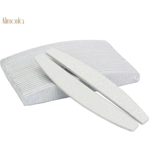 50pcs Wholesale Sanding Nail Files 100/180 Nail Art Buffing Polishing Tips UV Gel Varnish Files For Manicure Pedicure Care Tools