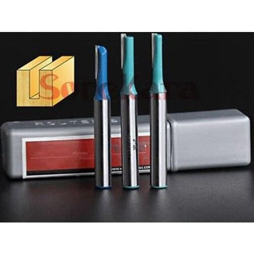 1/4"*3/16" Two Flutes Straight Router Bit Milling Cutter End Mill Carving Tools For Woodworking