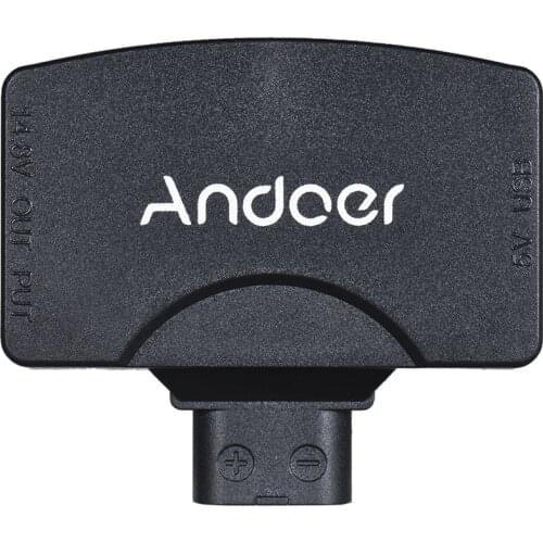 Andoer D-Tap to 5V USB Adapter Connector for V-Mount Camcorder Camera Battery for BMCC for iPhone iOS Android Smartphone Monitor