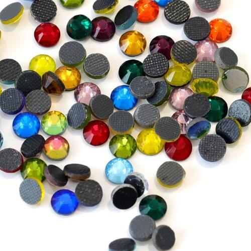 Mixed Colors ! DMC HotFix FlatBack Rhinestones Hot Fix iron-on Garment Crystal Loose Stones ss6 ss10 ss16 ss20 ss30 ss34 Y2797