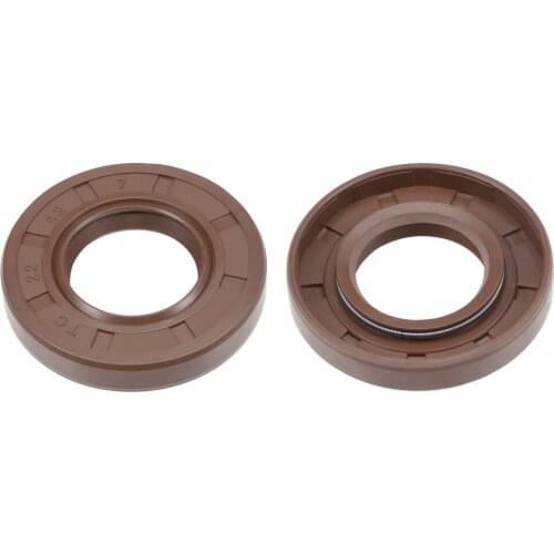 Uxcell Oil Seal 22mm Inner Dia 42mm OD 7mm Thick Fluorine Rubber Double Lip Seals 2Pcs