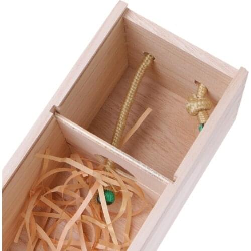 High-Quality Custom-Made Pine Wood Red Wine Carrier Gift Packing Box C90D