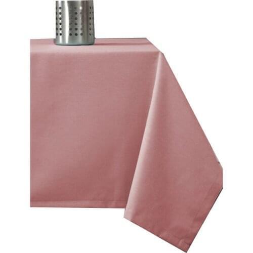 Zeren Home Powder Pink Color Carefree Table Cloth 140x200 cm