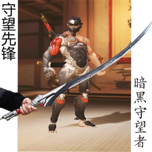 106cm Cosplay OW Overwatch Genji Evil Spirits Games Prop Sword Knife Blade Role Playing Shimada Genji PU Katana Prop Weapon