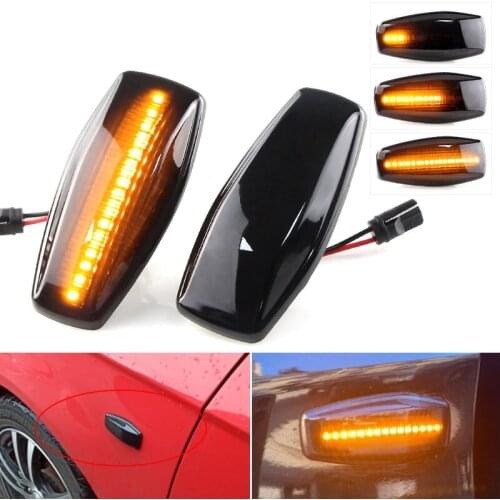 2X LED Dynamic Turn Signal Side Marker Light Sequential Blinker Light For Hyundai Elantra Getz Sonata XG Terracan Tucson Kia Rio